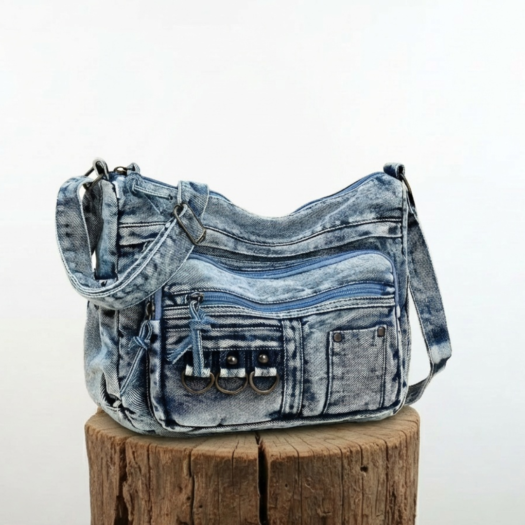 La brisa urbana de Camila | Bolso de hombro vaquero