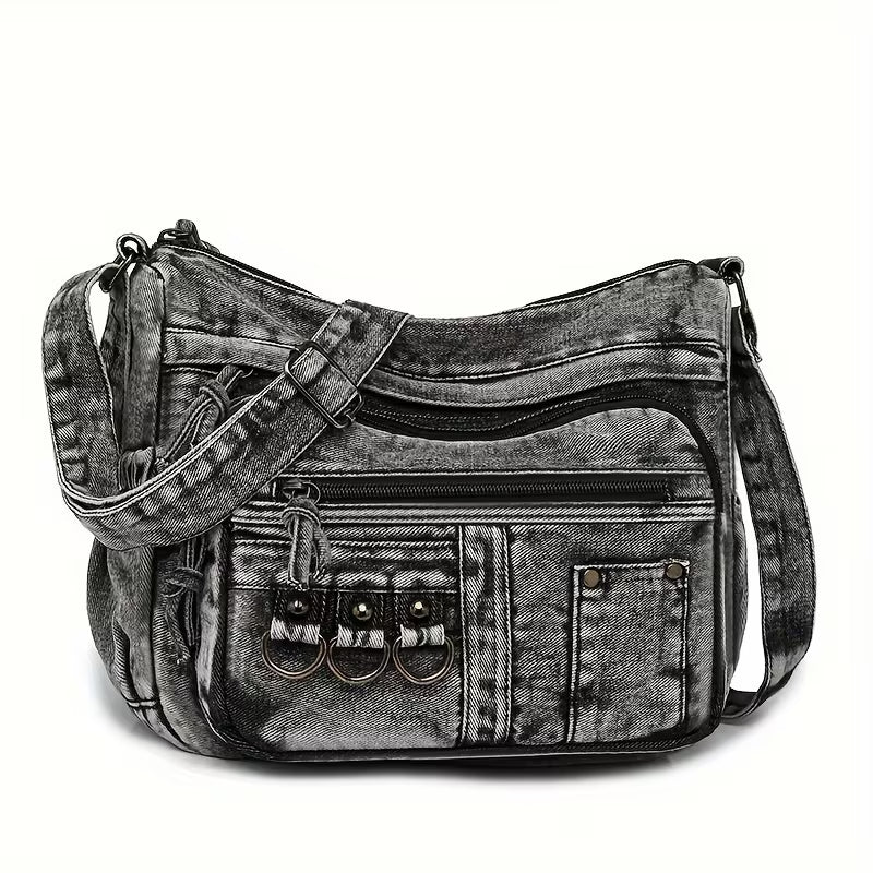 La brisa urbana de Camila | Bolso de hombro vaquero