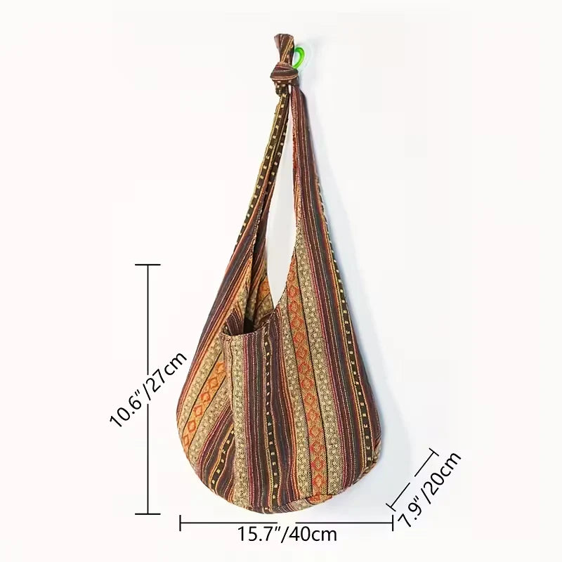 El espíritu bohemio de Jesalia | Bolso de hombro tejido