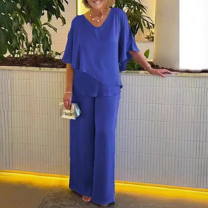 Martha | Completo a due pezzi con pantaloni a gamba larga