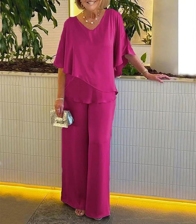Martha | Completo a due pezzi con pantaloni a gamba larga