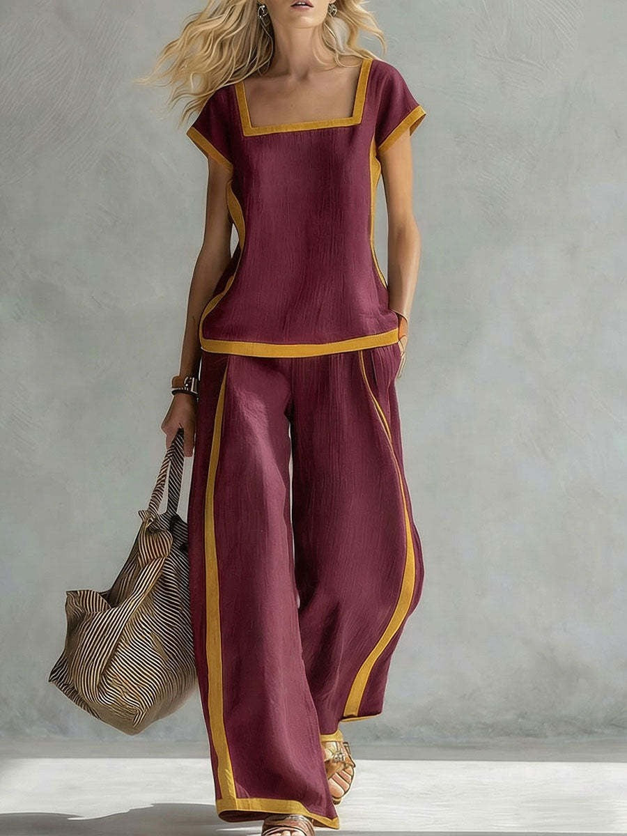 SERENA | ELEGANTE COMPLETO A DUE PEZZI IN LINO