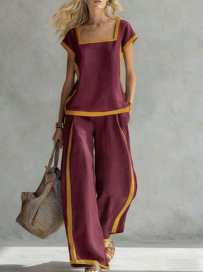 SERENA | ELEGANTE COMPLETO A DUE PEZZI IN LINO