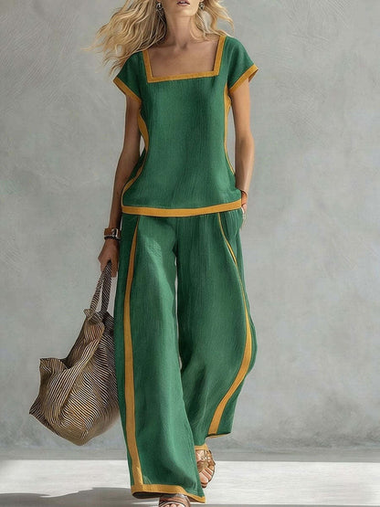 SERENA | ELEGANTE COMPLETO A DUE PEZZI IN LINO