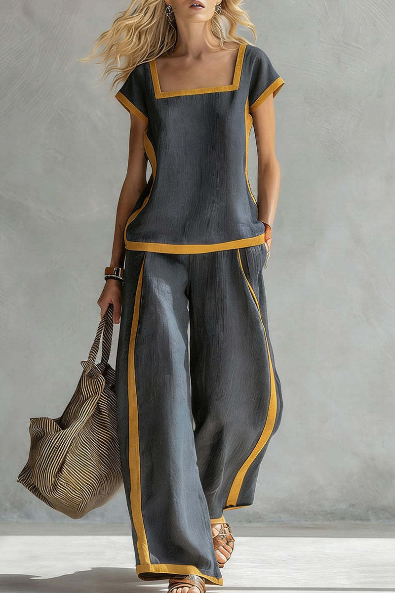 SERENA | ELEGANTE COMPLETO A DUE PEZZI IN LINO