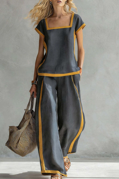 SERENA | ELEGANTE COMPLETO A DUE PEZZI IN LINO