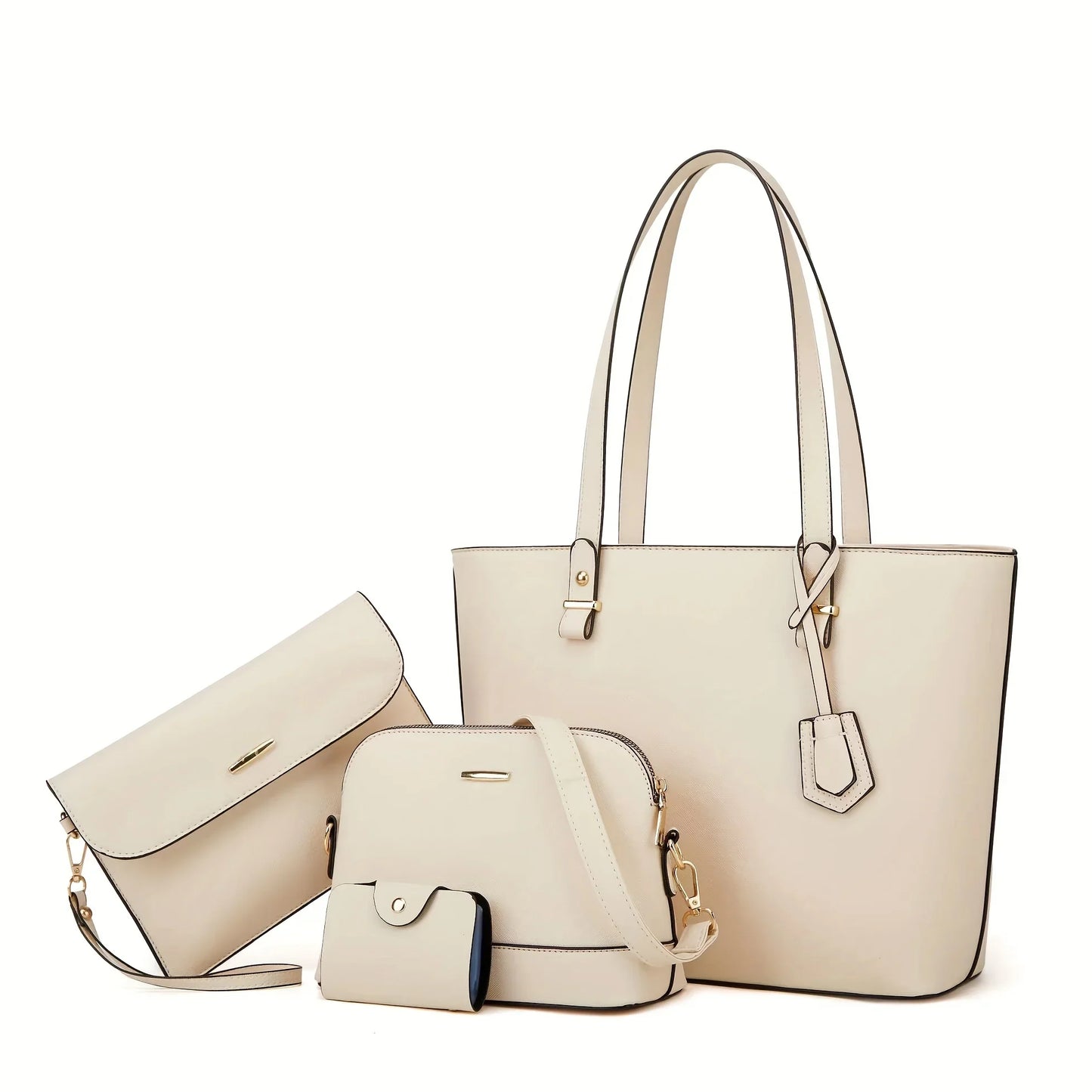 Set di 4 borse moderne in pelle (ACQUISTA 1 E NE RICEVI 1 IN OMAGGIO)