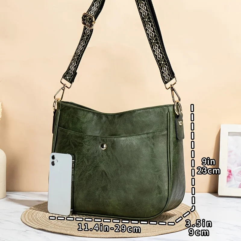 Bolso de hombro de cuero vintage Premium (COMPRA 1 Y LLEVATE 1 GRATIS)