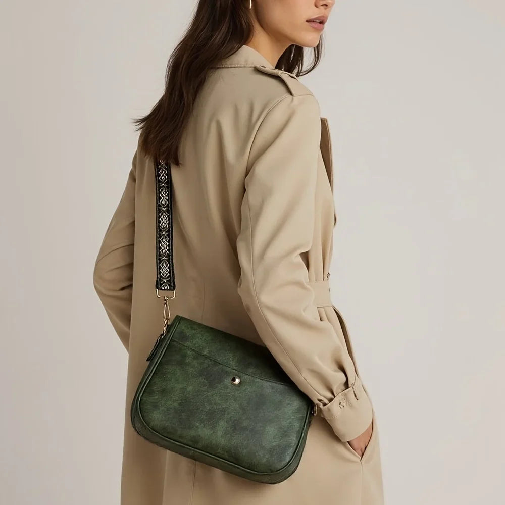 Bolso de hombro de cuero vintage Premium (COMPRA 1 Y LLEVATE 1 GRATIS)