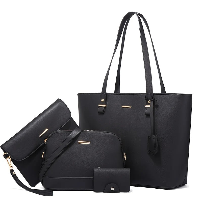 Set di 4 borse moderne in pelle (ACQUISTA 1 E NE RICEVI 1 IN OMAGGIO)