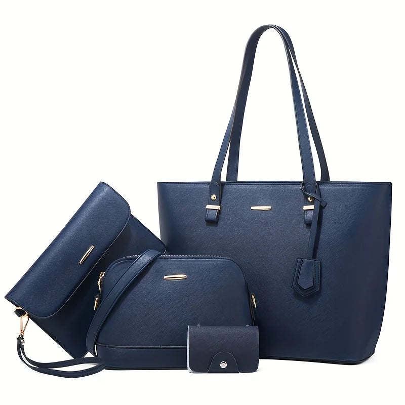 Set di 4 borse moderne in pelle (ACQUISTA 1 E NE RICEVI 1 IN OMAGGIO)