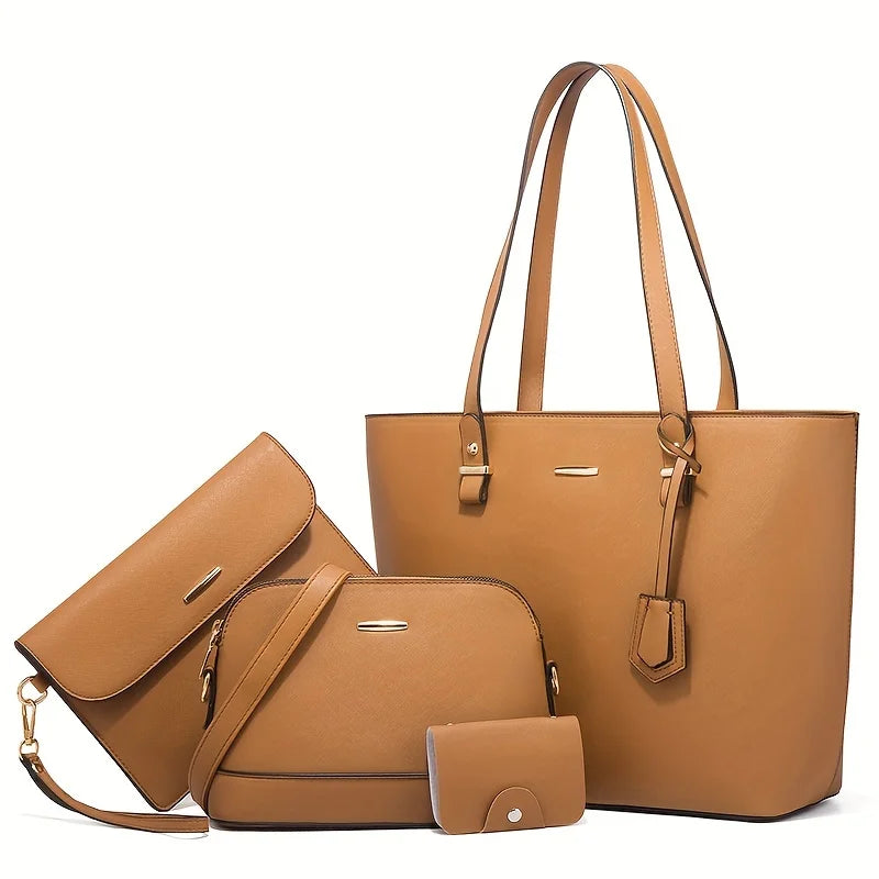 Set di 4 borse moderne in pelle (ACQUISTA 1 E NE RICEVI 1 IN OMAGGIO)