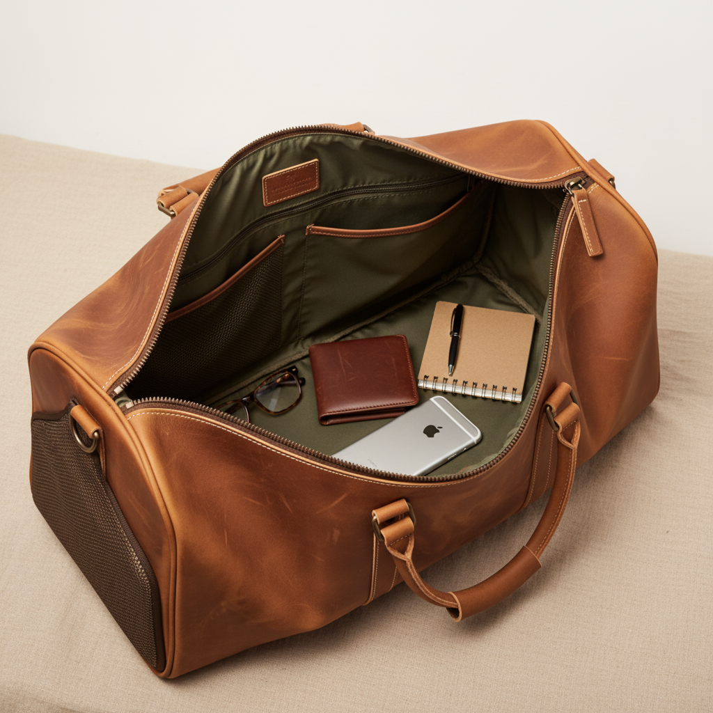Callene Bolso de viaje de cuero (COMPRA 1 Y LLEVATE 1 GRATIS)
