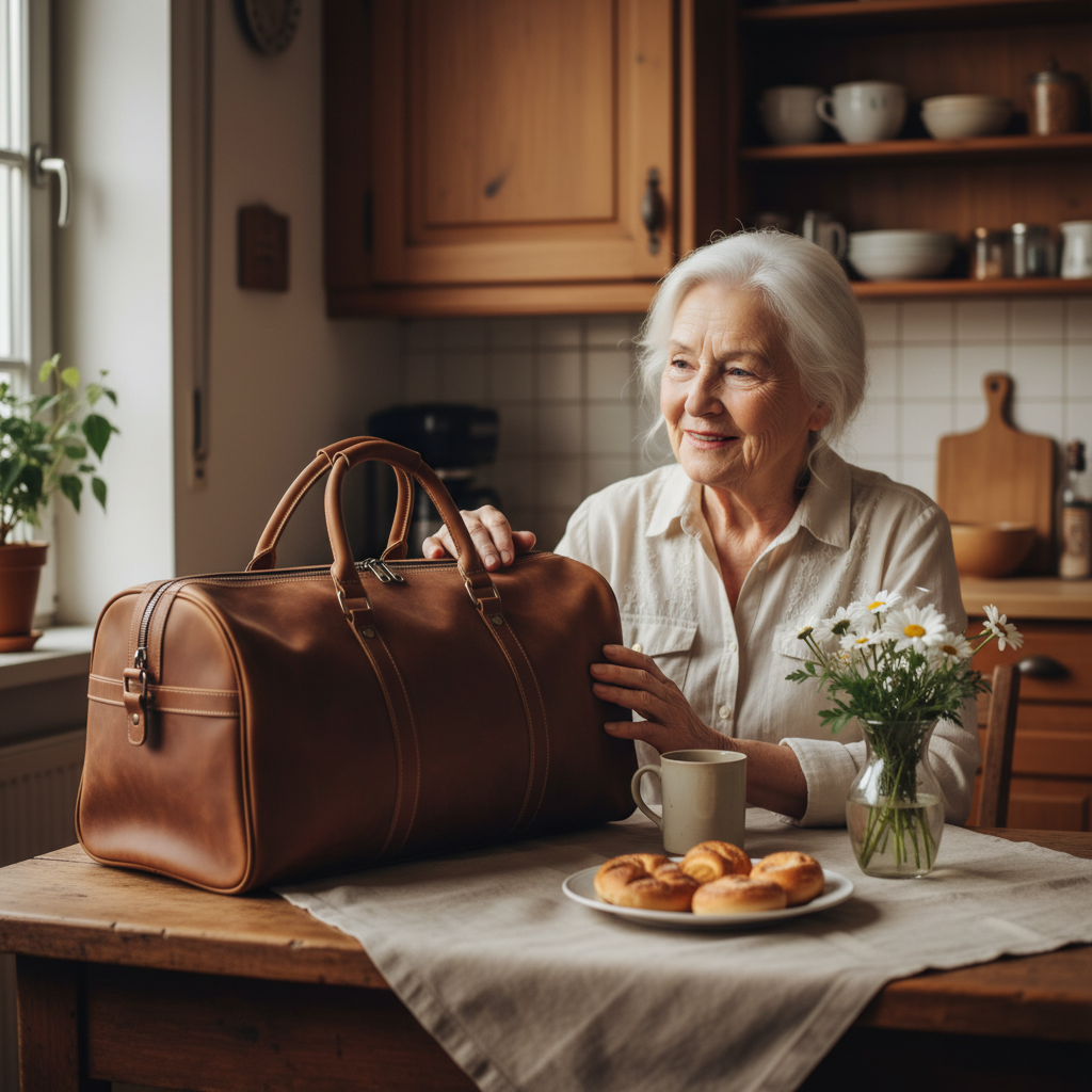 Callene Bolso de viaje de cuero (COMPRA 1 Y LLEVATE 1 GRATIS)