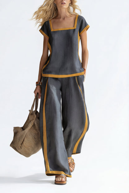 SERENA | ELEGANTE COMPLETO A DUE PEZZI IN LINO
